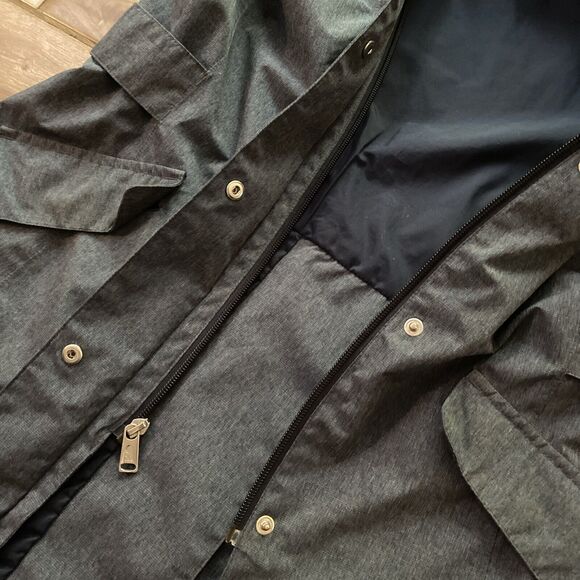 Womens The North Face Waterproof Dryvent Hooded Rain Gray Jacket Size Small - Picture 13 of 13